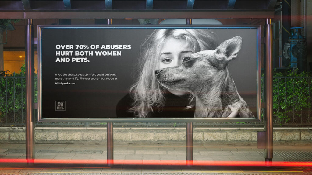 Ad design against domestic abuse